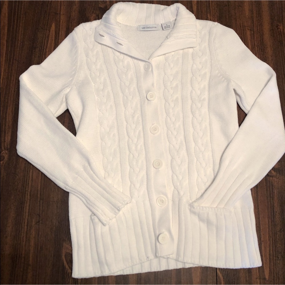White Liz Claiborne Sweater